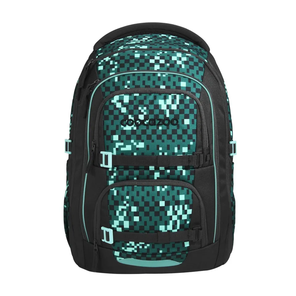 coocazoo-porter-pixel-blox-schulrucksack-schwarz-gr-n image 1