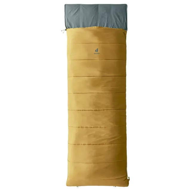 deuter-orbit-sq-6-deckenschlafsack-caramel-teal-right-zip image 1