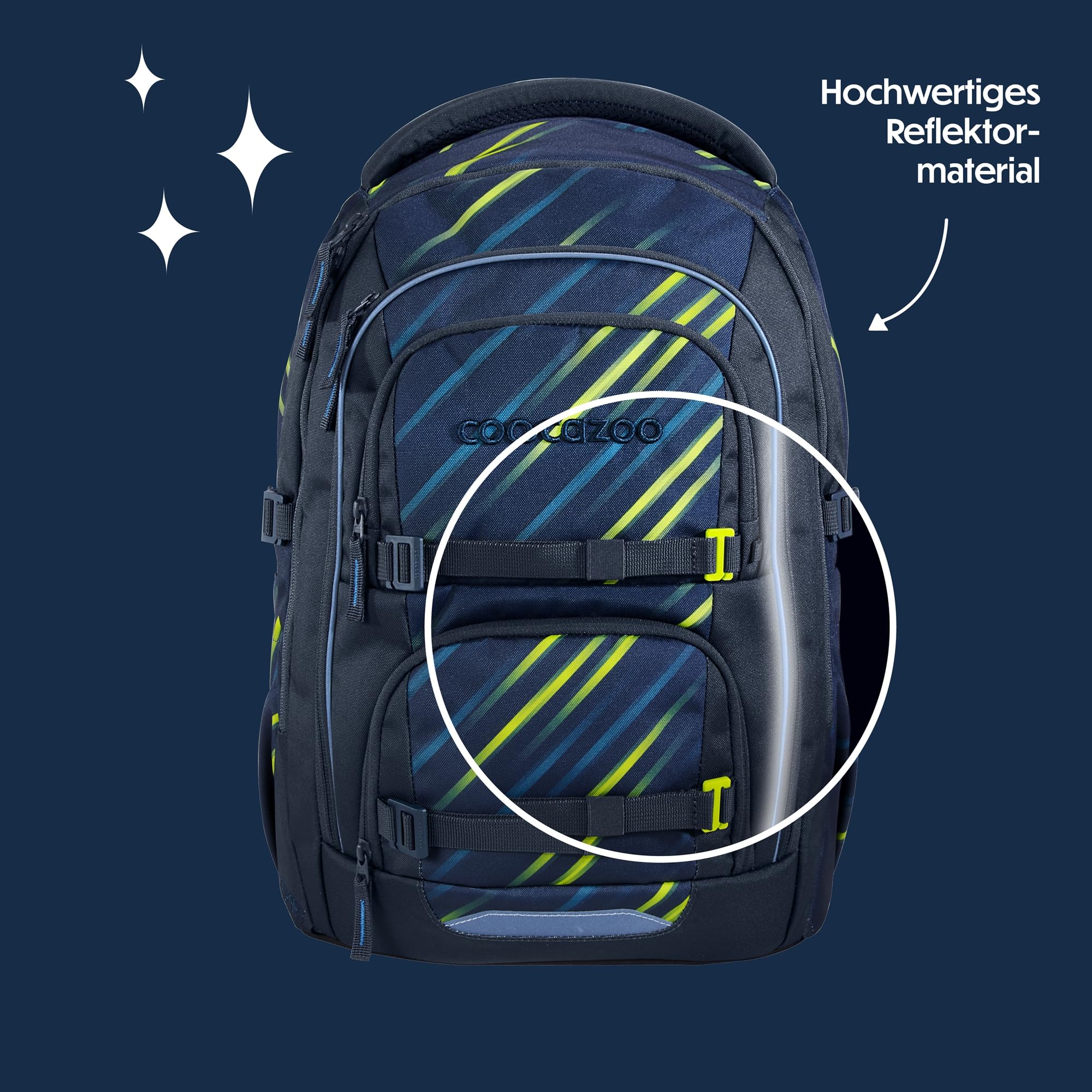 coocazoo-porter-fast-lime-schulrucksack-schwarz-blau-ergonomisch image 6