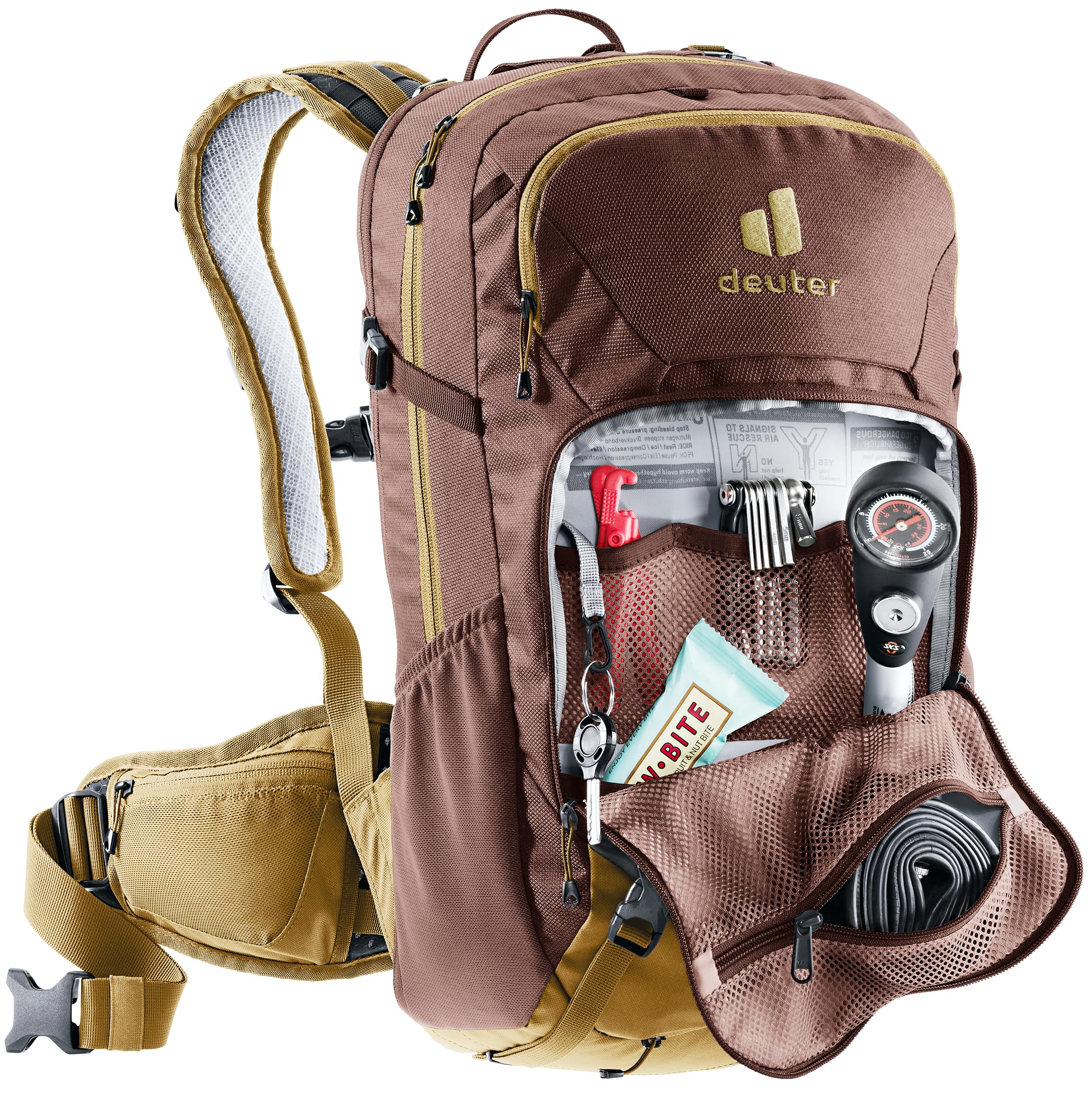 deuter-attack-18-sl-fahrradrucksack-raisin-almond-protektor image 5