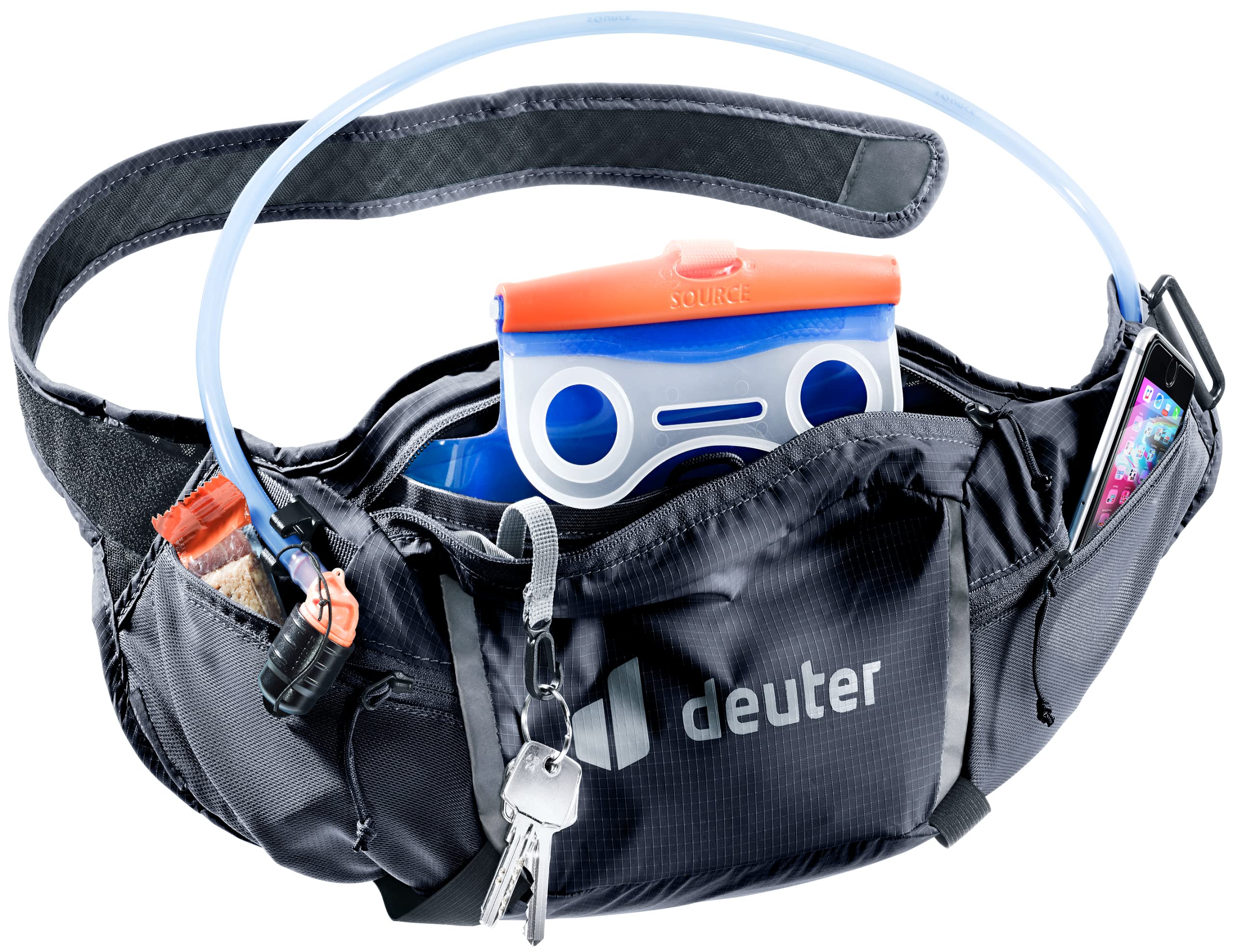 deuter-shortrail-iii-h-fttasche-running-belt-schwarz image 4