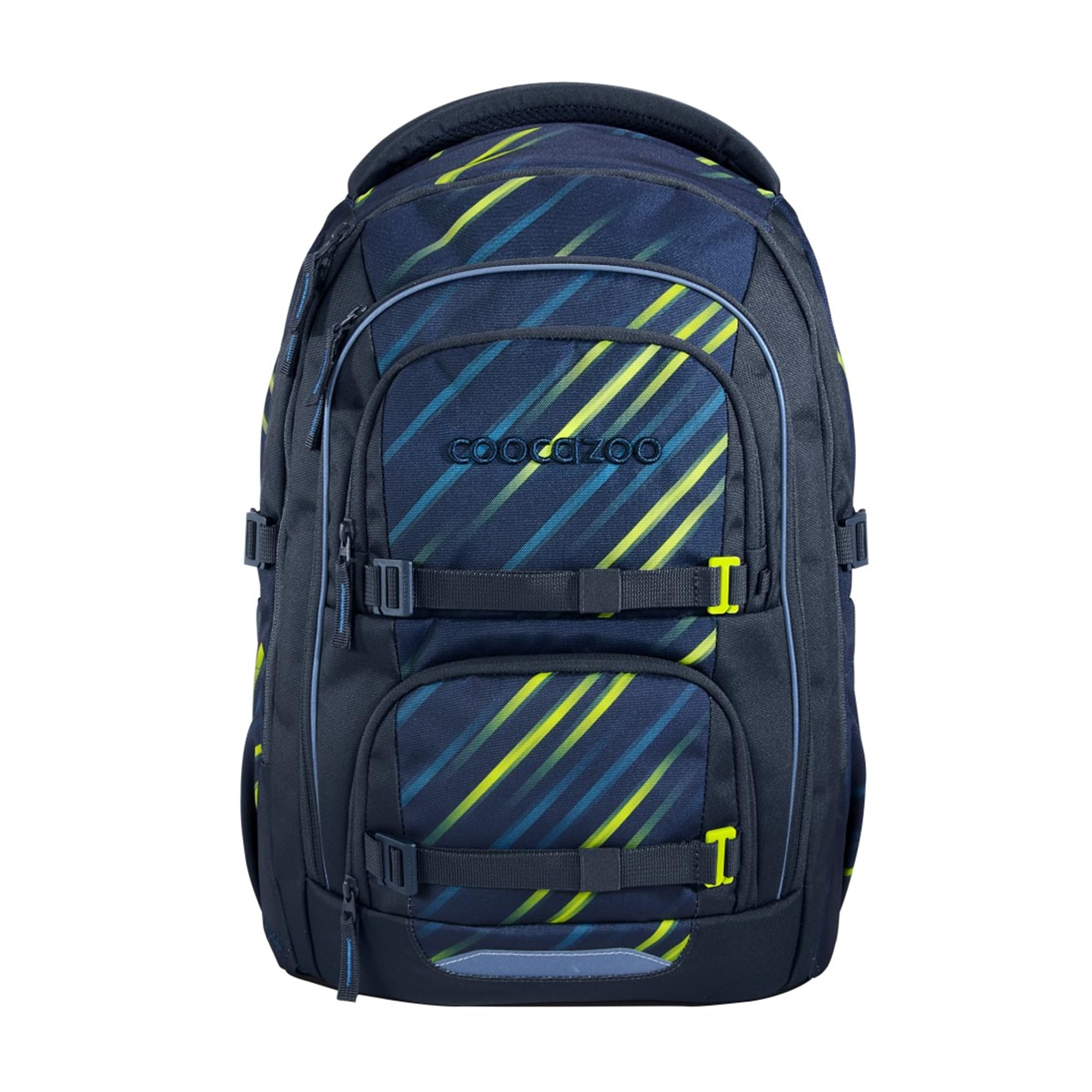 coocazoo-porter-fast-lime-schulrucksack-schwarz-blau-ergonomisch image 1
