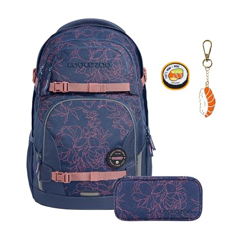 coocazoo-porter-schulrucksack-set-sweet-rose-blau-lila-35-l image 8