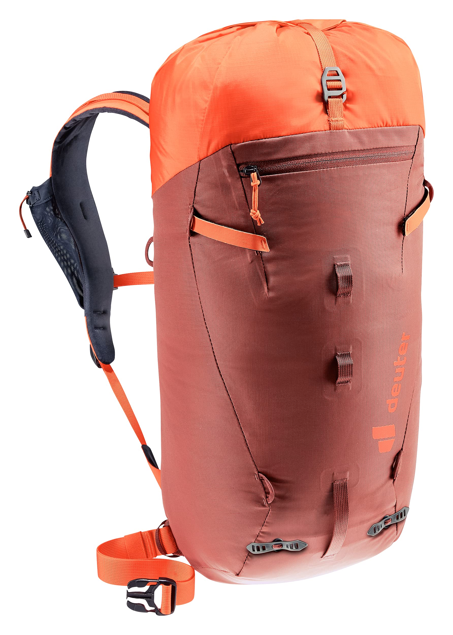 deuter-guide-24-kletterrucksack-24l-redwood-papaya-mit-helmhalterung image 5