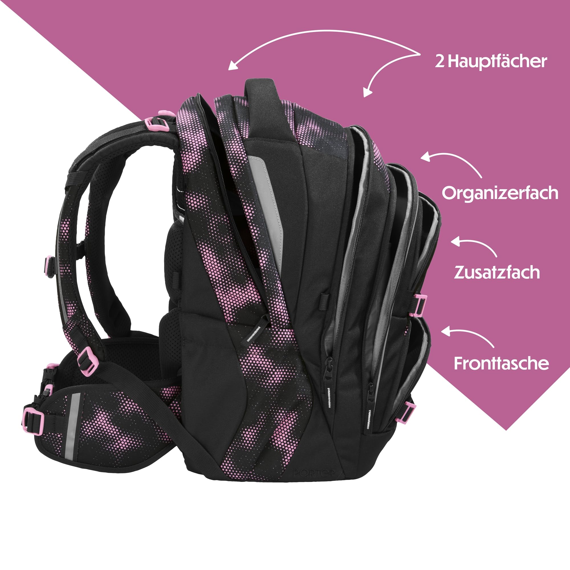 coocazoo-porter-schulrucksack-pink-illusion-schwarz-pink-35-l image 3