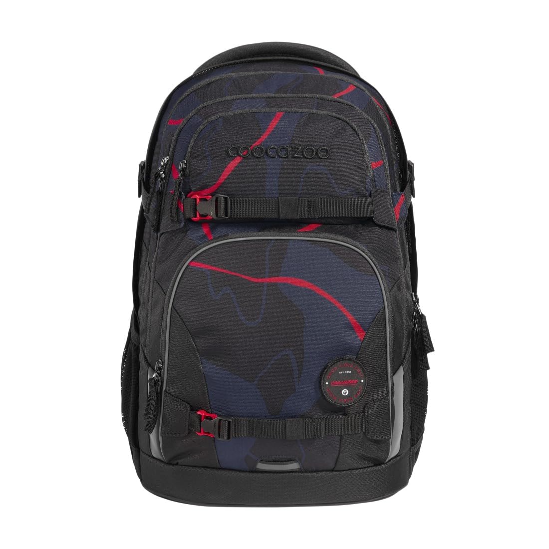 coocazoo-porter-lava-lines-schulrucksack-set-schwarz-2-tlg image 2