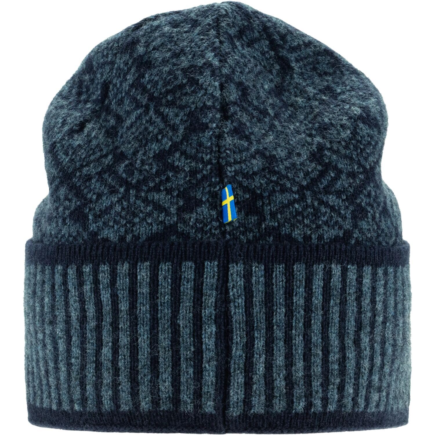 fj-llr-ven-snow-beanie-m-tze-dark-navy-wolle-jacquard image 2