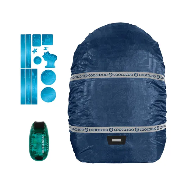 coocazoo-mate-regen-und-sicherheits-set-blue-3-teilig-blau image 1