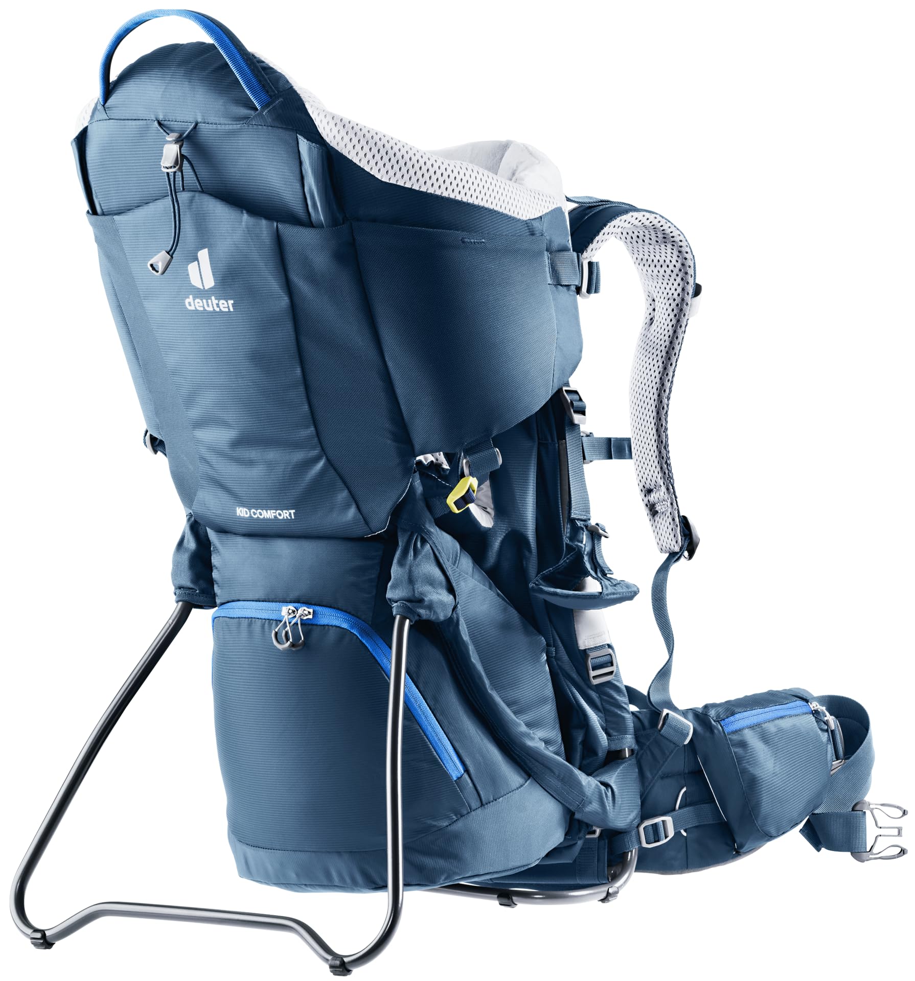 deuter-kid-comfort-kindertrage-blau-mit-sonnendach-klappbar image 2