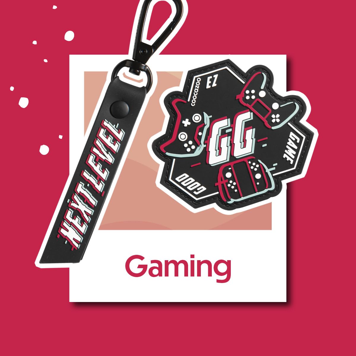 coocazoo-mate-colour-up-set-patch-gaming-schwarz-rot image 2