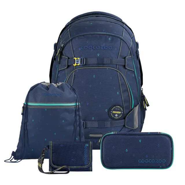 coocazoo-mate-happy-raindrops-schulrucksack-set-4-tlg-30l image 1