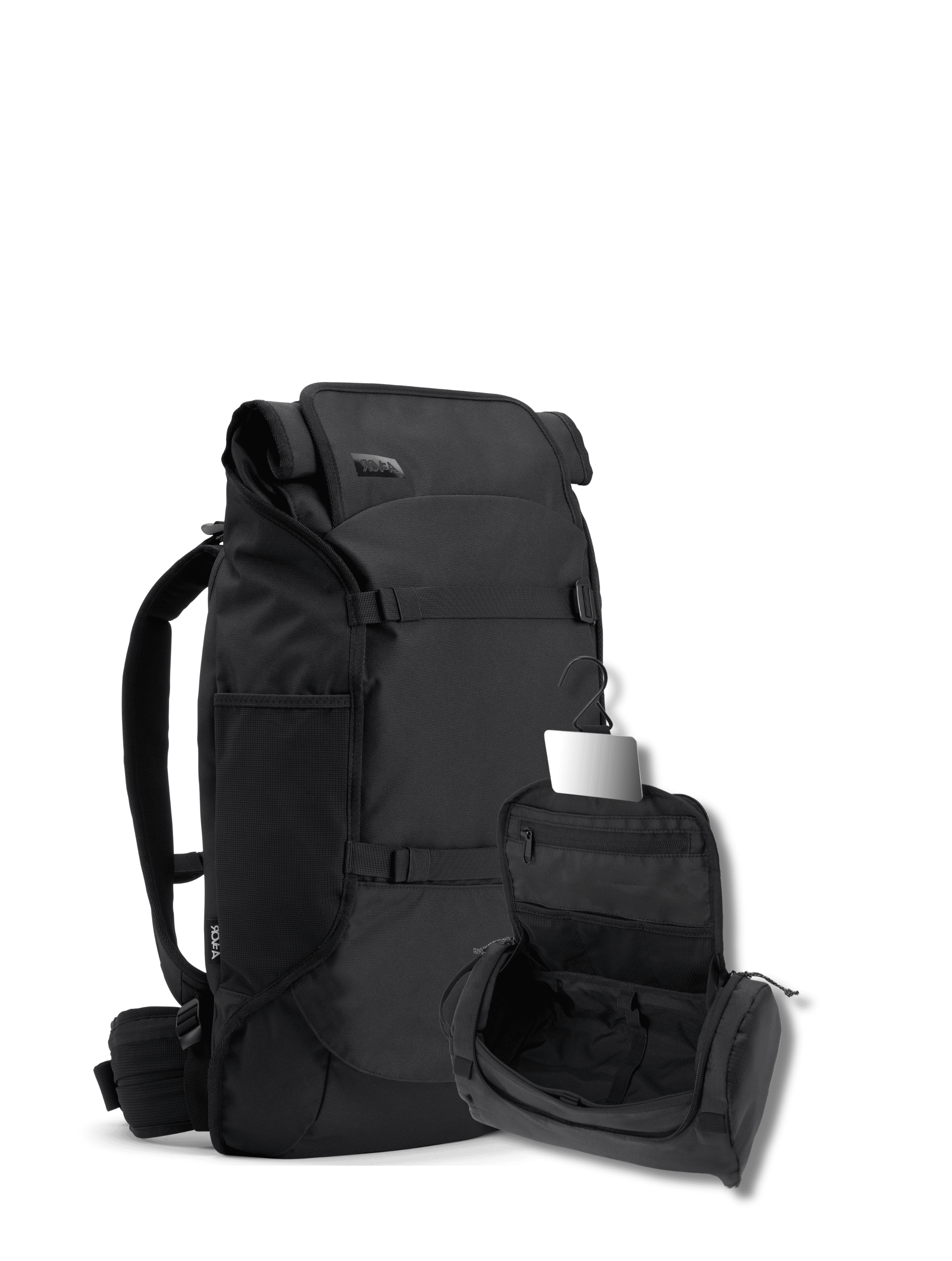 aevor-travel-pack-rucksack-black-eclipse-wash-pack-set image 1